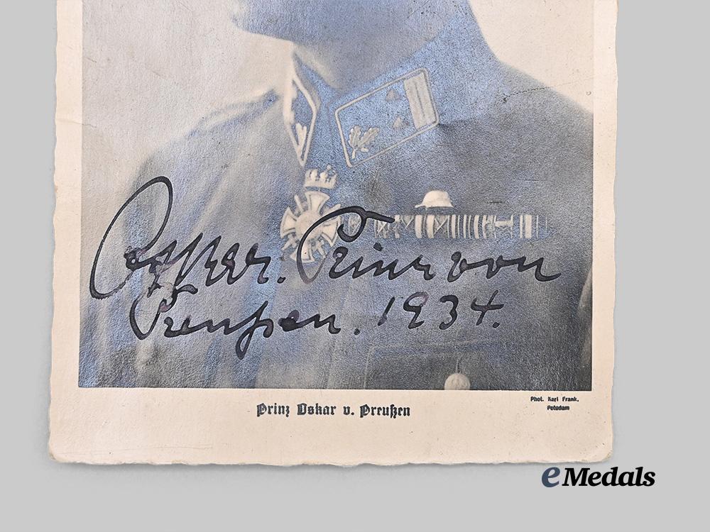 germany,_wehrmacht._an_exceptionally_rare_wehrpaß_to_prince_oskar_of_prussia,_with_signed_photographs_e_medals__g62186_14