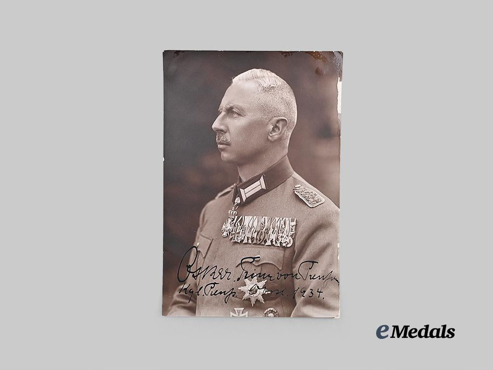 germany,_wehrmacht._an_exceptionally_rare_wehrpaß_to_prince_oskar_of_prussia,_with_signed_photographs_e_medals__g62186_16