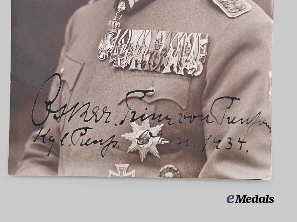 germany,_wehrmacht._an_exceptionally_rare_wehrpaß_to_prince_oskar_of_prussia,_with_signed_photographs_e_medals__g62186_17