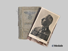 Germany, Wehrmacht. An Exceptionally Rare Wehrpaß to Prince Oskar of Prussia, with Signed Photographs