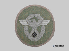 Germany, Ordnungspolizei. A Schutzpolizei Sleeve Eagle for Officer Ranks