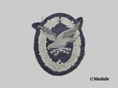 Germany, Luftwaffe. A Radio Operator and Air Gunner Badge, Cloth Version, Four-Tone Variant