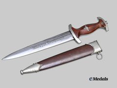 Germany, SA. A Rare Model 1933 Service Dagger, SA-Gruppe Pommern, by Wilhelm Wagner
