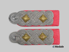 Germany, Heer. A Set of Panzer Troops Oberst Shoulder Boards