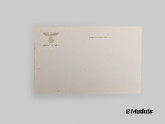 Germany, NSDAP. A Sheet of Unused Stationery Paper from the Berghof