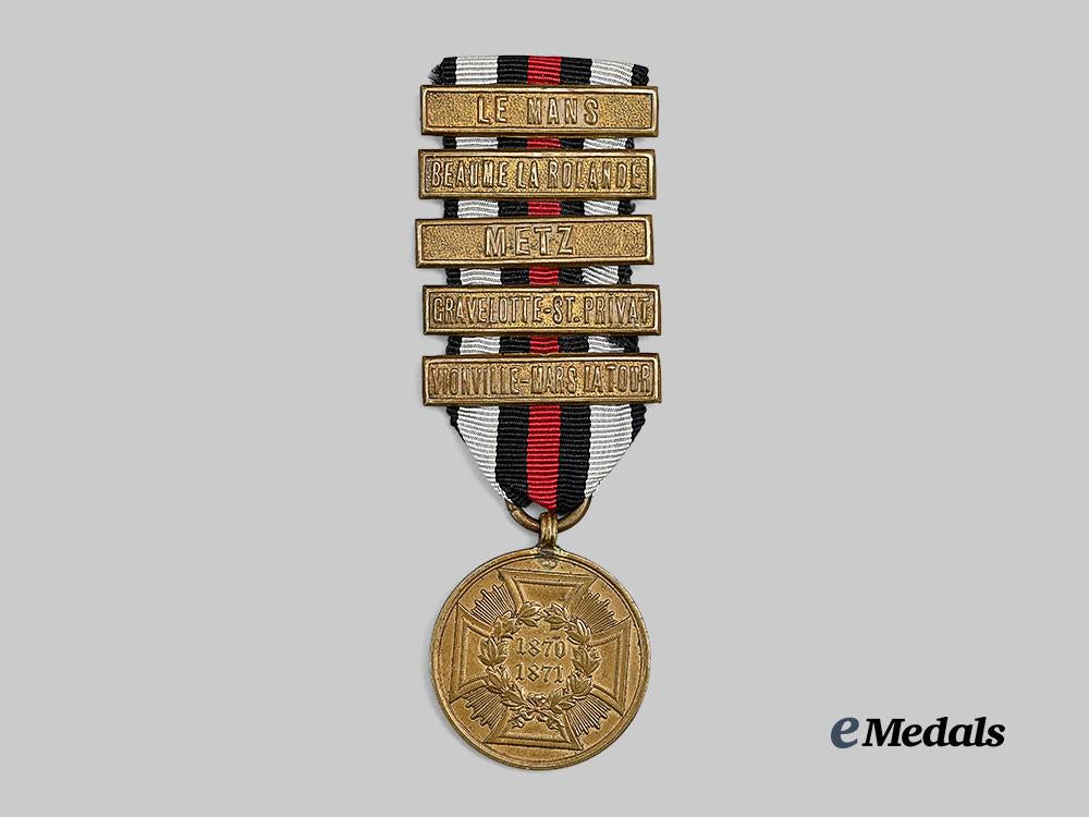 germany,_imperial._a_war_commemorative_medal_for1870/71_for_combatants,_with_battle_clasps_e_medals__g62276_2
