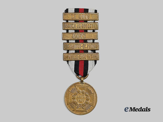 germany,_imperial._a_war_commemorative_medal_for1870/71_for_combatants,_with_battle_clasps_e_medals__g62276_2
