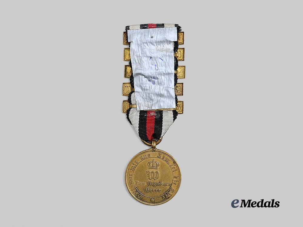 germany,_imperial._a_war_commemorative_medal_for1870/71_for_combatants,_with_battle_clasps_e_medals__g62276_4