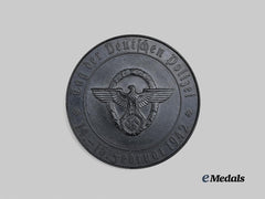 Germany, Ordnungspolizei. A 1942 Gau Kärnten Day of German Police Commemorative Medallion