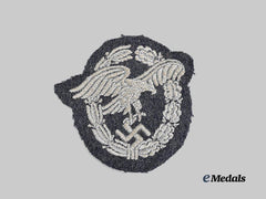Germany, Luftwaffe. An Observer’s Badge, Cloth Version