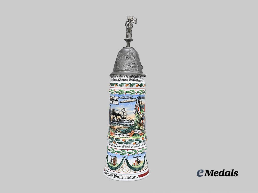 germany,_imperial._a_rare_commemorative_stein_for_s_m_s_von_der_tann_service,_to_reservist_battermann_e_medals__g62341_6