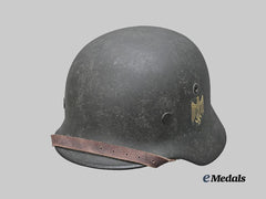 Germany, Heer. An M40 Stahlhelm, Single Decal Variant, Refurbished Example by Vereinigte Deutsche Nikelwerke