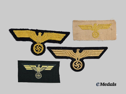 germany,_kriegsmarine._a_mixed_lot_of_eagle_insignia_for_enlisted_ranks_e_medals__g62349_2