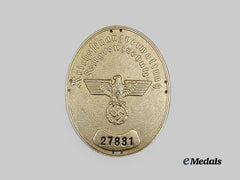 Germany, Third Reich. A Reich Finance Administration/Customs Border Guards Armband Emblem