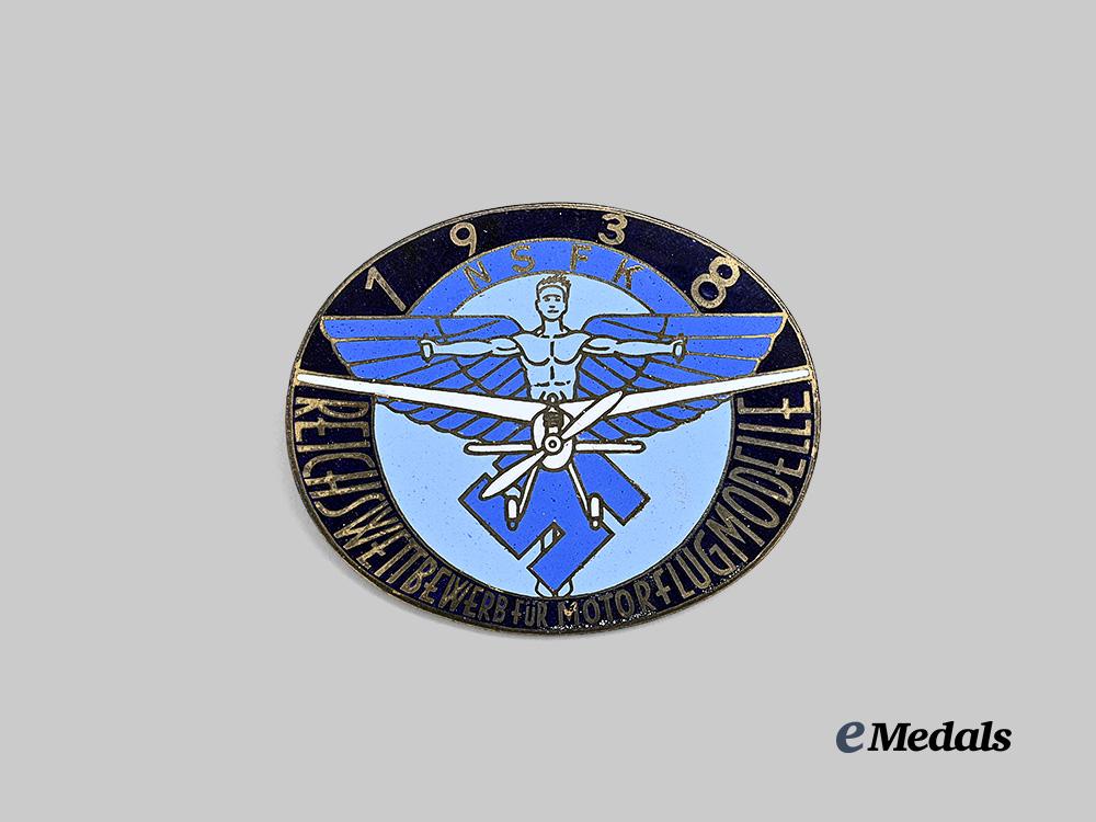 germany,_n_s_f_k._a1938_motorized_model_aircraft_competition_participant’s_badge,_by_gustav_brehmer_e_medals__g62366_2