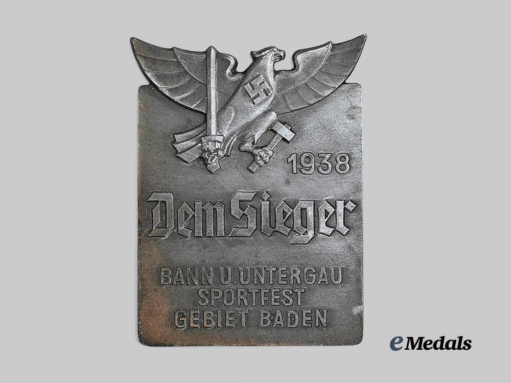 germany,_h_j._a1937_baden_district_sports_festival_victor’s_plaque,_by_b._h._mayer_e_medals__g62369_2