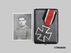 Germany, Heer. A 1939 Iron Cross II Class, with Custom Case and Recipient Photo