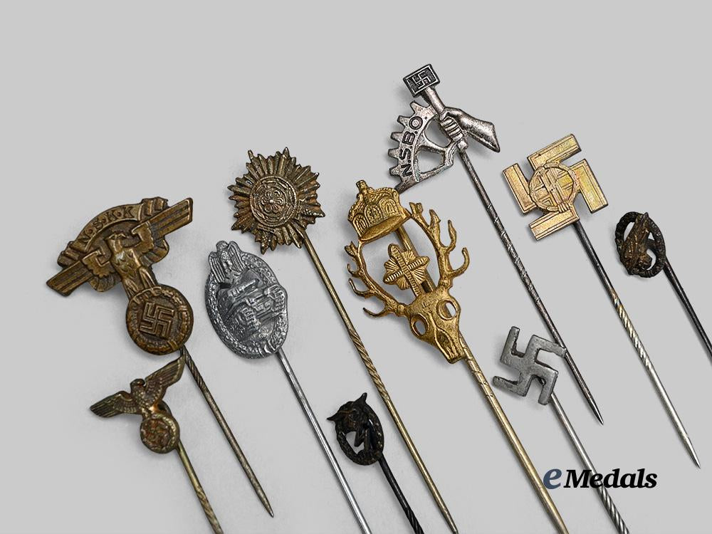 germany,_third_reich._a_lot_of_stick_pin_miniature_awards_and_membership_badges,_rare_examples_e_medals__g62393_3