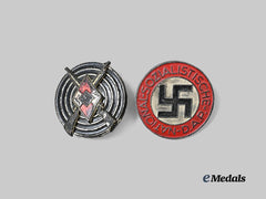 Germany, Third Reich. A Pair of Badges, NSDAP and HJ Issue
