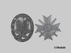 Germany, Wehrmacht. A Pair of Service Badges, Maker-Marked Examples