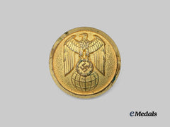 Germany, Third Reich. A Diplomatic Official’s Uniform Button, by F.W. Assmann & Söhne