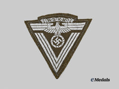 Germany, NSKK. A One-Piece Sleeve Eagle and Honour Chevron for Old Fighters, by Ewald Vorsteher