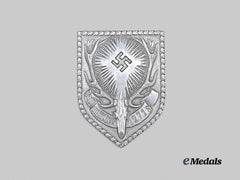Germany, Third Reich. A German Hunting Society Badge for Hunters and Gamekeepers, by Ferdinand Hoffstätter