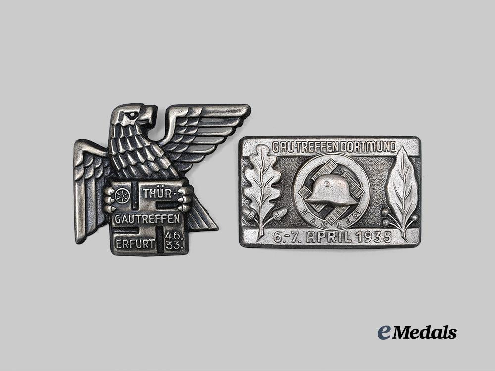 germany,_third_reich._a_pair_of_commemorative_badges,_n_s_d_a_p_and_stahlhelmbund_issue_e_medals__g62476_2