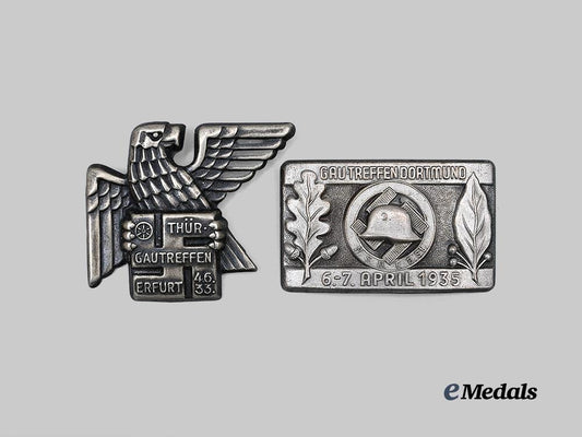 germany,_third_reich._a_pair_of_commemorative_badges,_n_s_d_a_p_and_stahlhelmbund_issue_e_medals__g62476_2