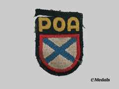 Germany, Wehrmacht. A Russian Liberation Army Sleeve Shield, Embroidered Version