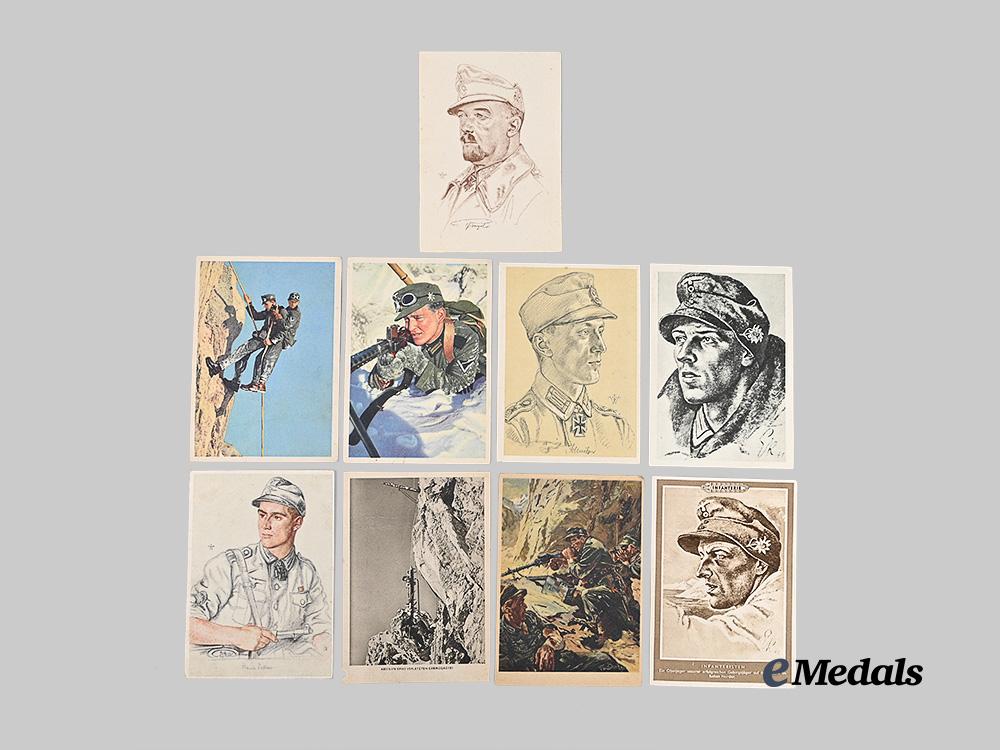 germany,_heer._a_mixed_lot_of_gebigsjäger_postcards_e_medals__g62485_3