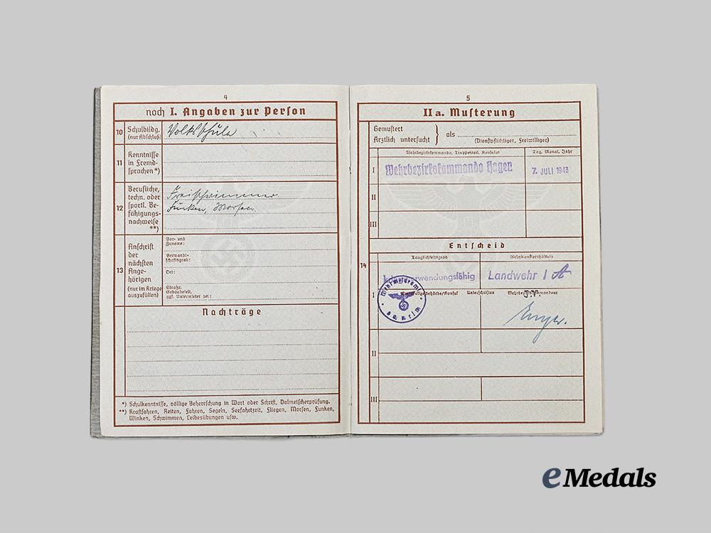 germany,_kriegsmarine._a_wehrpaß_to_friedrich_krätzer,_conscript,_with_identification_tag_e_medals__g62486_4