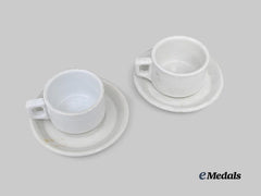 Germany, Heer. A Pair of Mess Hall Cups and Saucers