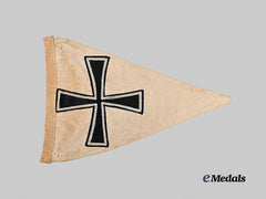 Germany, Kriegsmarine. A Rare and Early Admiral’s Staff Car Pennant, Triangular Version