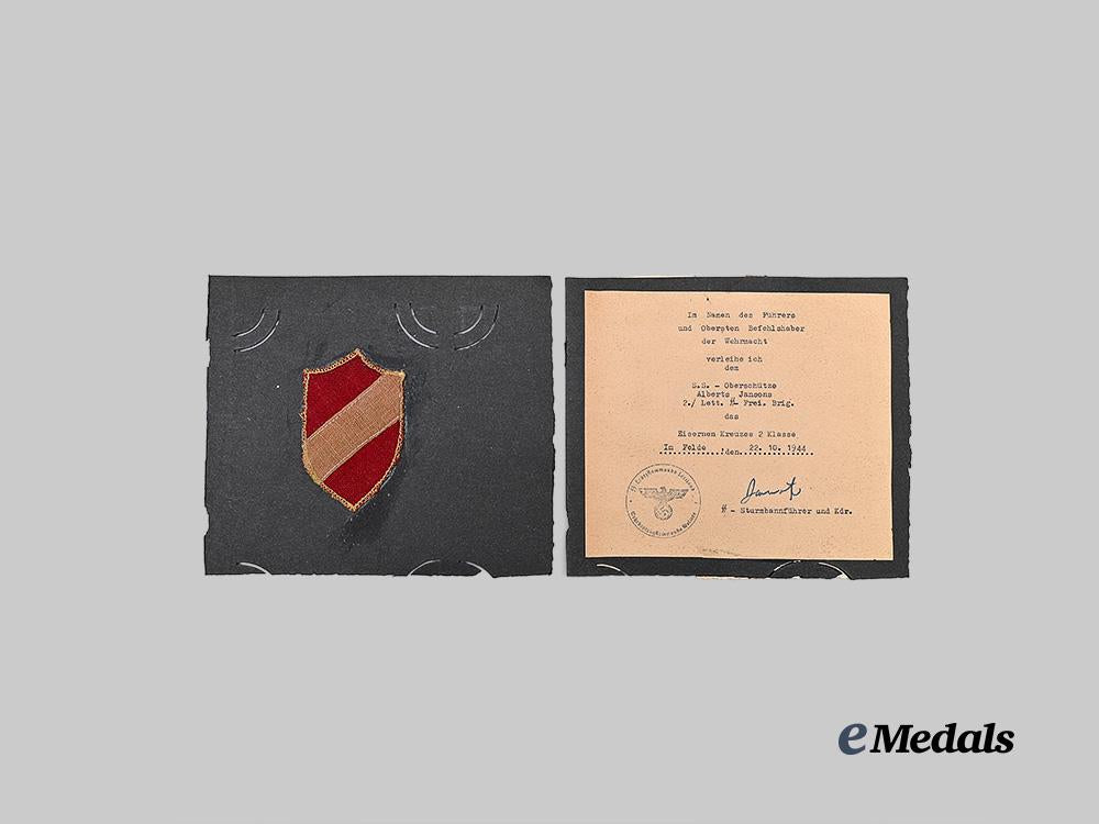 germany,_s_s._a_rare_latvian_legion_wartime_photo_album_to_s_s-_oberschütze_alberts_jansons,_with_sleeve_shield_and_award_document_e_medals__g62516_21