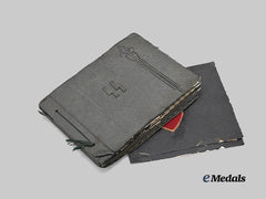 Germany, SS. A Rare Latvian Legion Wartime Photo Album to SS-Oberschütze Alberts Jansons, with Sleeve Shield and Award Document