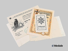 Germany, Imperial. An Extensive Lot of Veteran Award Documents to Musketier Wilhelm Leuchtner