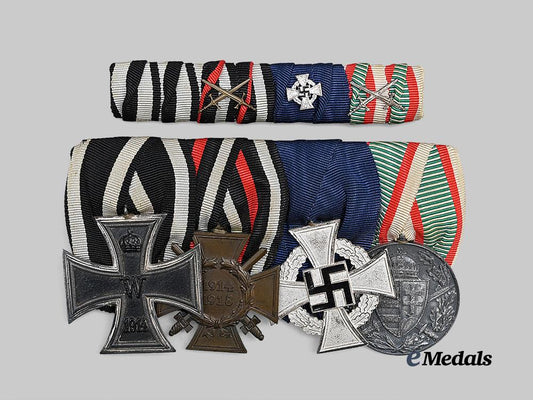 germany,_imperial._a_medal_bar_for_meritorious_first_world_war_combatant_service,_with_ribbon_bar_e_medals__g62530_2