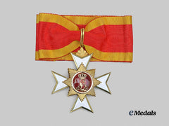 Lippe-Detmold, Principality. A Rare Princely House Order, II Class Cross in Gold, c. 1900