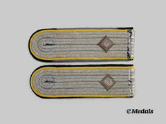 Germany, SS. A Set of Waffen-SS Signals Shoulder Boards for an SS-Obersturmführer