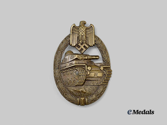 germany,_wehrmacht._a_mint_panzer_assault_badge,_bronze_grade,_hollow_tombak_version_by_karl_wurster_e_medals__g62578_2