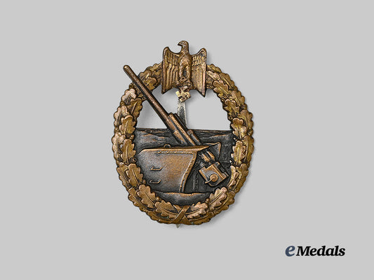 germany,_kriegsmarine._a_coastal_artillery_war_badge,_refurbished_example,_by_c._e._juncker_e_medals__g63068_2