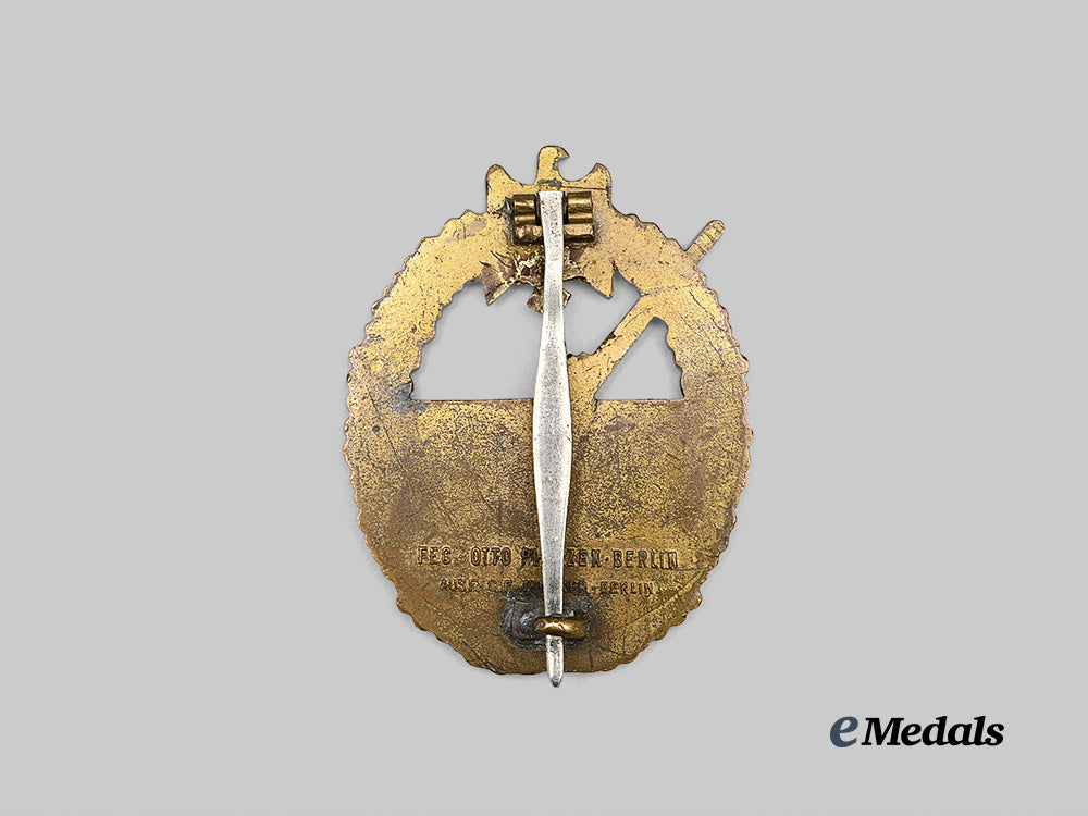 germany,_kriegsmarine._a_coastal_artillery_war_badge,_refurbished_example,_by_c._e._juncker_e_medals__g63068_3