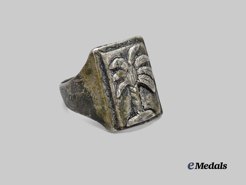 germany,_heer._an_afrikakorps_panzer_troops_trench_art_commemorative_ring_in_silver_e_medals__g63089_3