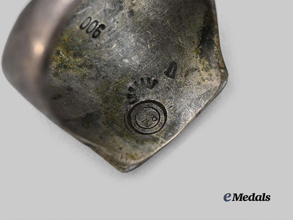 germany,_heer._an_afrikakorps_panzer_troops_trench_art_commemorative_ring_in_silver_e_medals__g63089_8