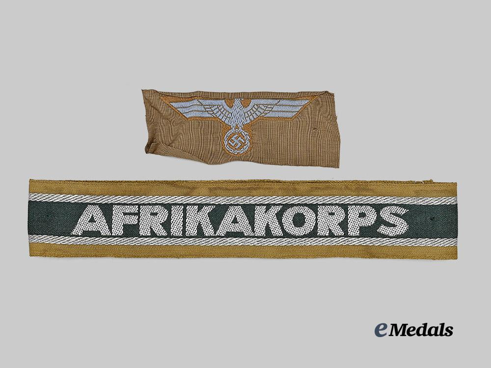 germany,_wehrmacht._an_afrikakorps_cuff_title,_with_cap_eagle_e_medals__g63094_2