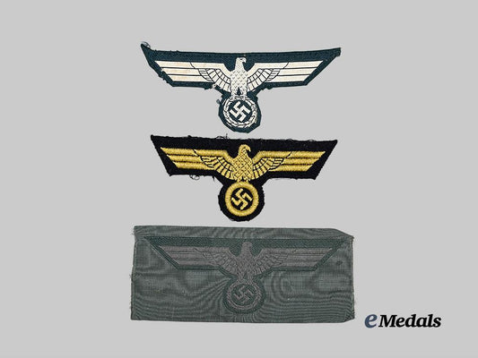 germany,_wehrmacht._a_mixed_lot_of_eagle_insignia_for_enlisted_ranks_e_medals__g63112_2