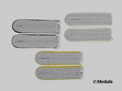 Germany, Wehrmacht. A Mixed Unit Lot of Leutnant Shoulder Boards