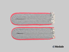 Germany, Heer. A Set of Panzer Troops Leutnant Shoulder Boards