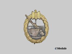 Germany, Kriegsmarine. A Coastal Artillery War Badge, Variation 1, by Schwerin